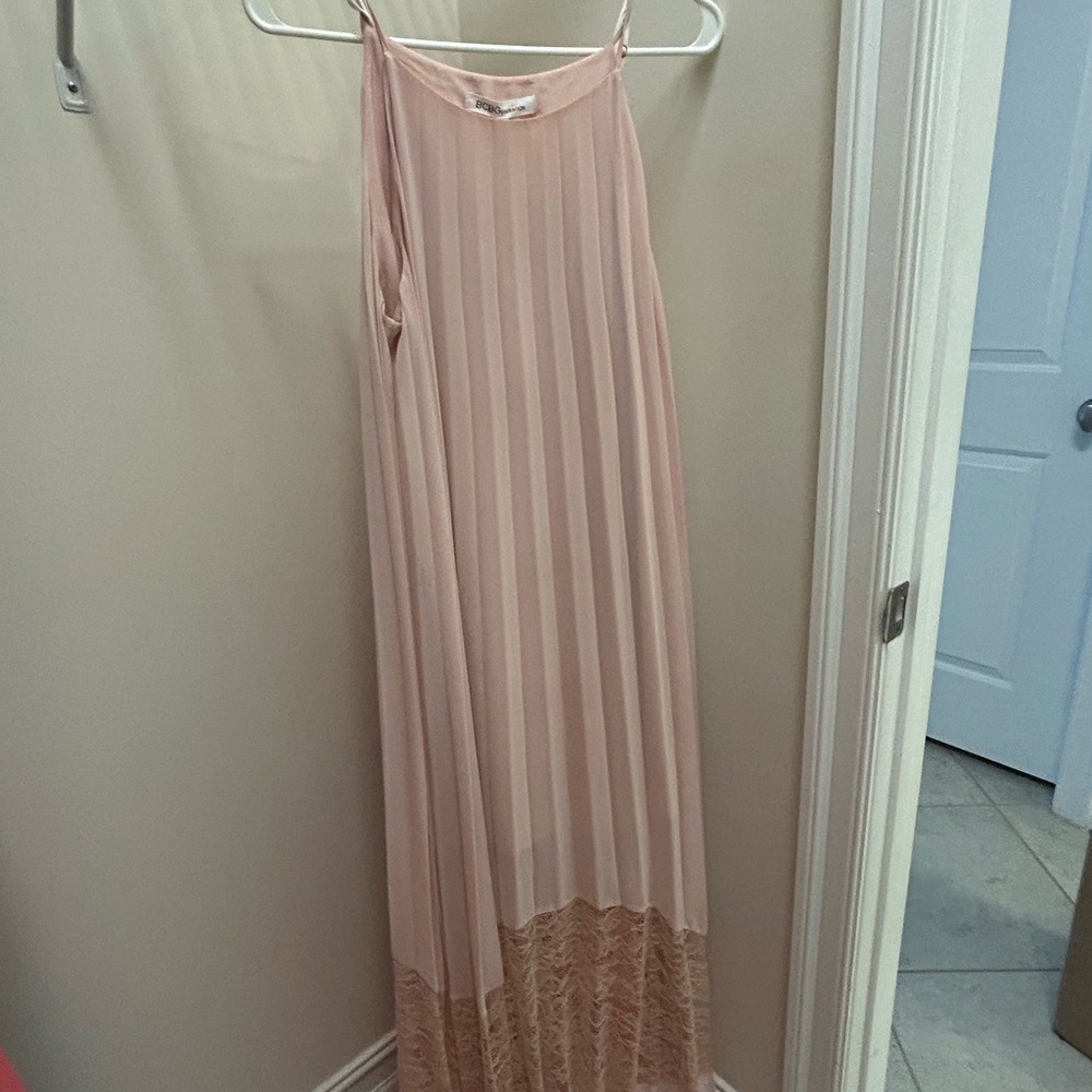 BCBGeneration Blush Pleated Dress